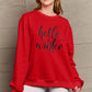 Simply Love Full Size HELLO WINTER Graphic Sweatshirt