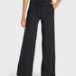 Drawstring Waist Wide Leg Sports Pants with Pockets