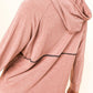 Buttoned Long Sleeve Hoodie