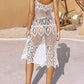 Openwork Scoop Neck Spaghetti Strap Cover-Up Dress