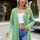 Open Front Long Sleeve Cardigan