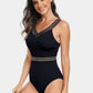 V-Neck One-Piece Swimwear