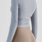 Lightweight Round Neck Long Sleeve Sports Top