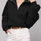 Half Zip Long Sleeve Sweatshirt