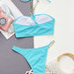 Halter Neck Chain Detail Two-Piece Bikini Set