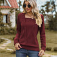 Square Neck Long Sleeve Blouse