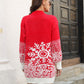 Snowflake Pattern Sweater Dress