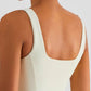 Square Neck Cropped Sports Tank