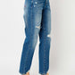 Judy Blue Full Size Queen Of Hearts Coin Pocket BF Jeans