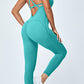 Crisscross Spaghetti Strap Active Jumpsuit