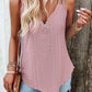 Devine Eyelet V-Neck Double Strap Cami