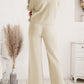 Long Sleeve Lounge Top and Drawstring Pants Set