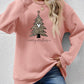 Christmas Tree Graphic Long Sleeve Sweatshirt