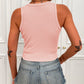 Round Neck Cropped Tank