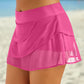 Full Size Layered Swim Skirt