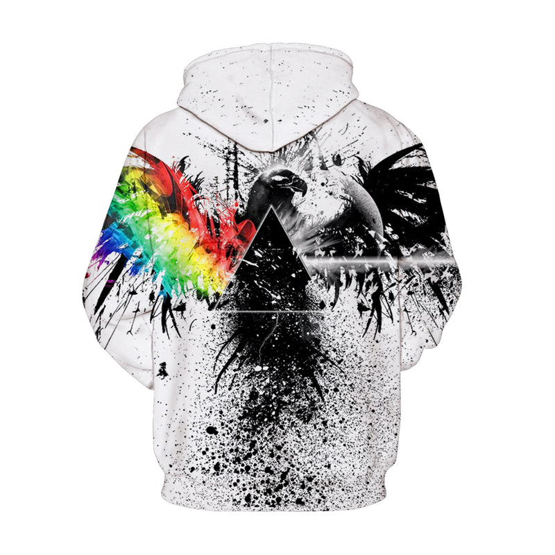 Full Size Printed Drawstring Hoodie with Pockets