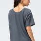 Round Neck Short Sleeve Active Tee