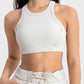 Wide Strap Cropped Sport Tank