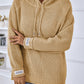 Drawstring Long Sleeve Hooded Sweater