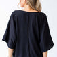 V-Neck Half Sleeve Blouse