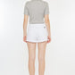 Kancan Raw Hem Distressed Denim Shorts