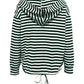 Drawstring Striped Long Sleeve Hoodie