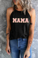 MAMA Round Neck Tank Black