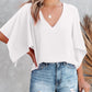 V-Neck Half Sleeve Blouse