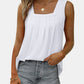 Ruched Square Neck Tank