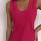 Solid Scoop Neck Tank