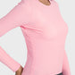 Round Neck Long Sleeve Sports Top