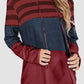 Striped Drawstring Long Sleeve Hoodie