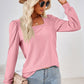 Square Neck Puff Sleeve Blouse