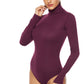 Ribbed Turtleneck Long Sleeve Bodysuit