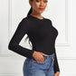 Round Neck Long Sleeve Bodysuit