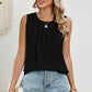 Ruched Round Neck Tank