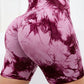 Tie-Dye High Waist Active Shorts