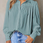 Gathered Detail Puff Sleeve Shirt