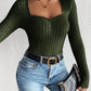 Honey Ribbed Long Sleeve T-Shirt