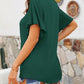 V-Neck Flutter Sleeve T-Shirt