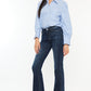 Kancan Full Size Mid Rise Flare Jeans