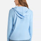 Zip Up Dropped Shoulder Hooded Sports Jacket