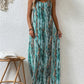 Full Size Printed Scoop Neck Maxi Cami Dress