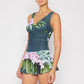 Marina West Swim Full Size Clear Waters Swim Dress in Aloha Forest