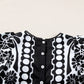 Printed Round Neck Half Sleeve Blouse