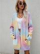 Angel Wings Full Size Pocketed Open Front Gradient Cardigan Blush Pink