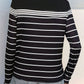 Perfee Striped Round Neck Long Sleeve T-Shirt