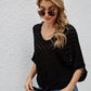 Openwork Batwing Sleeve Cover-Up