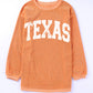 TEXAS Round Neck Long Sleeve Sweatshirt