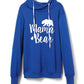 Drawstring Letter Graphic Long Sleeve Hoodie